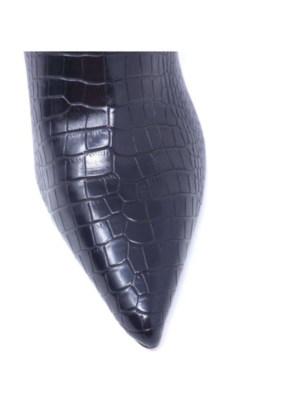 New Jessica Simpson Elisti Black Leather High Heel Bootie Size 9M - Picture 7 of 11